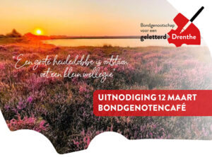 Uitnodiging Bondgenotencafé op 12 maart 2026 in Hooghalen